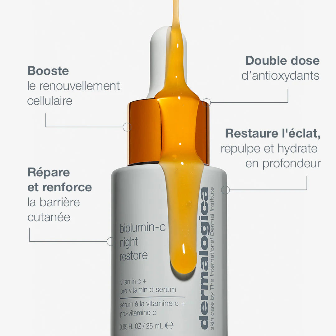 Bénéfices Serum de nuit Vitamine C Dermalogica - Marine Lemaitre - Soins Peau Nantes
