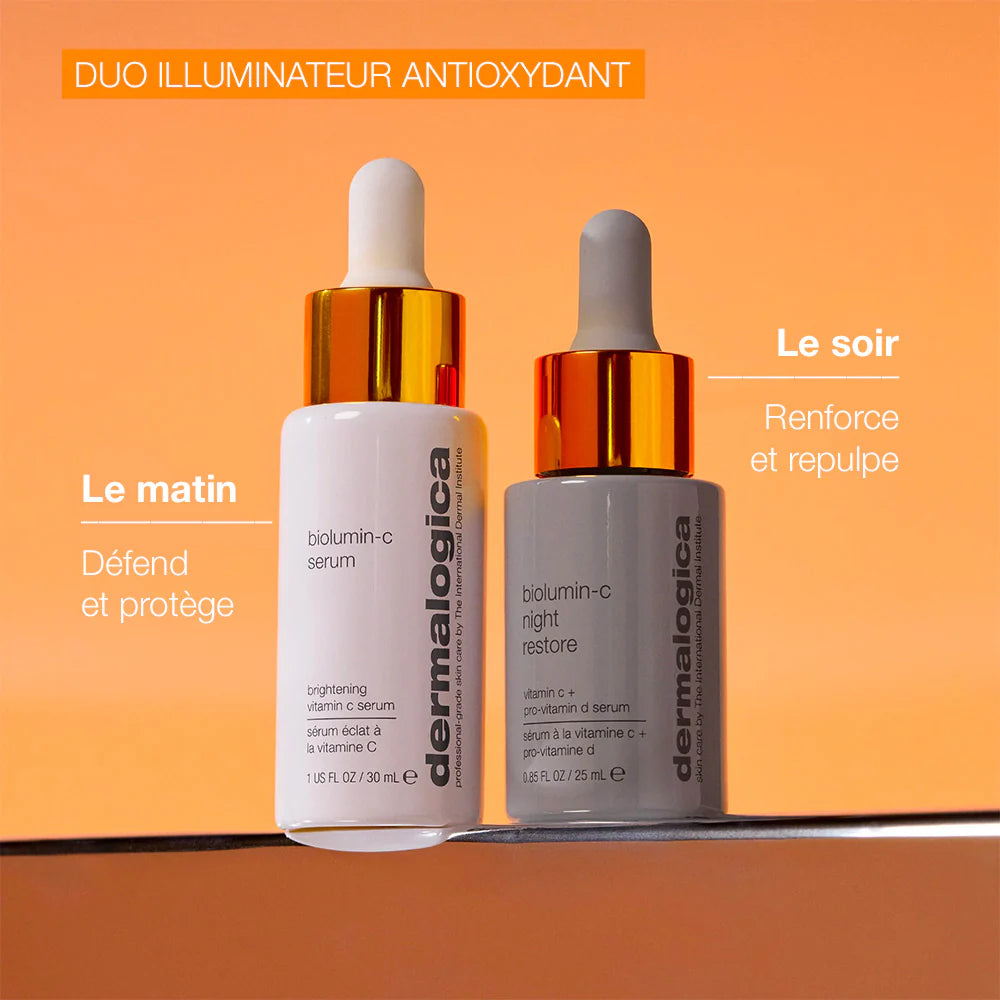 Duo Serum de nuit Vitamine C Dermalogica - Marine Lemaitre - Soins Peau Nantes