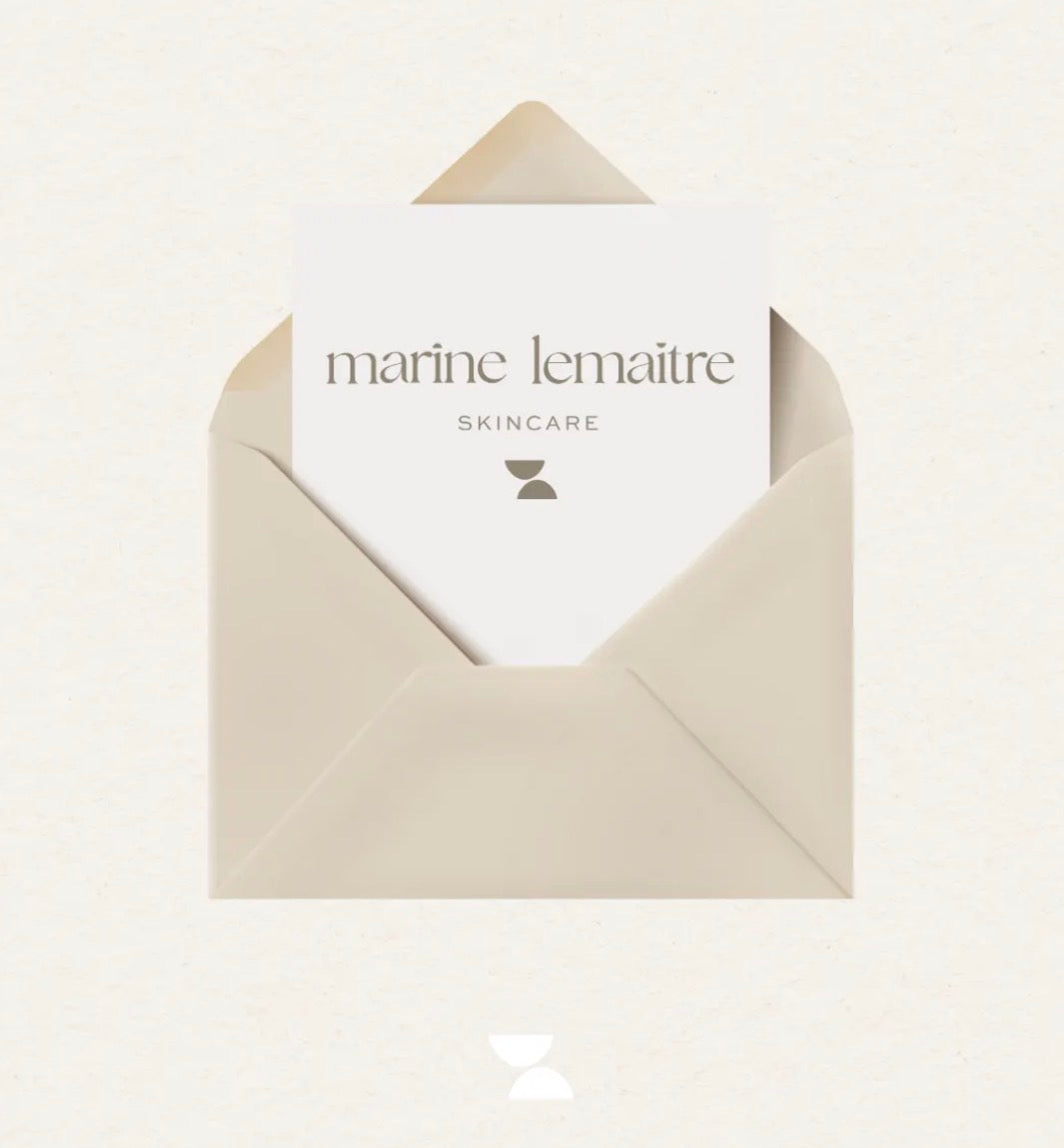 Carte cadeau papier (Envoi postal) Marine Lemaitre Skincare