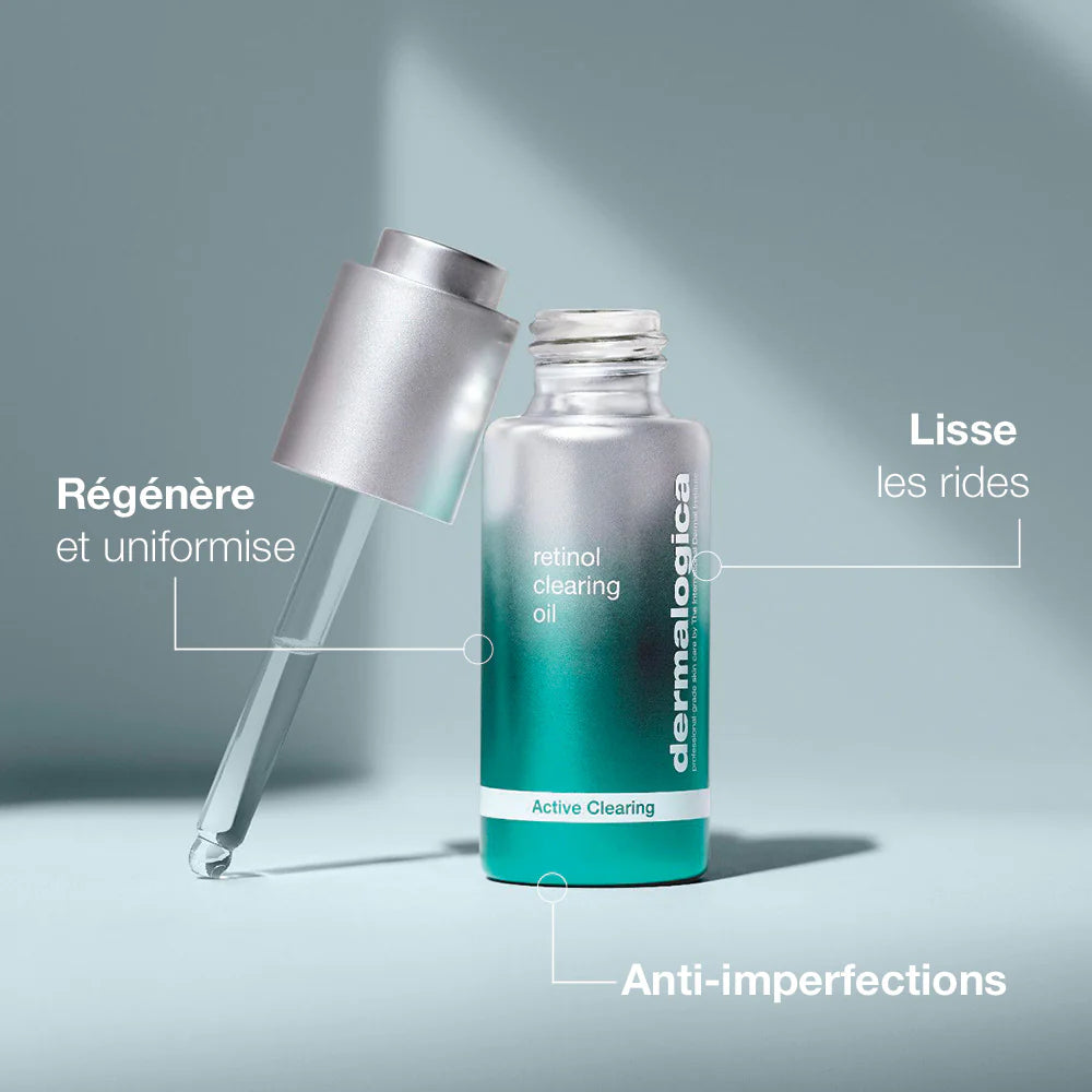 bénéfices - huile de nuit purifiante au rétinol - Dermalogica - Marine Lemaitre Skincare - Soin Peau Nantes