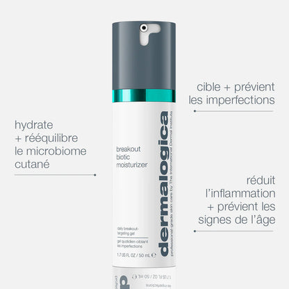 Breakout Biotic Moisturizer - Crème de jour anti-imperfections Dermalogica