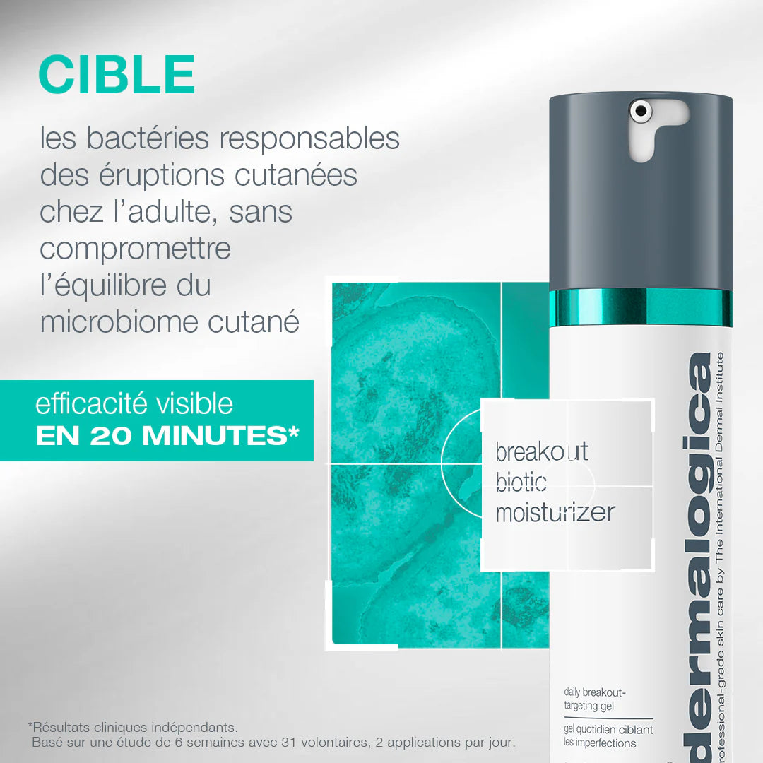 Breakout Biotic Moisturizer - Crème de jour anti-imperfections Dermalogica