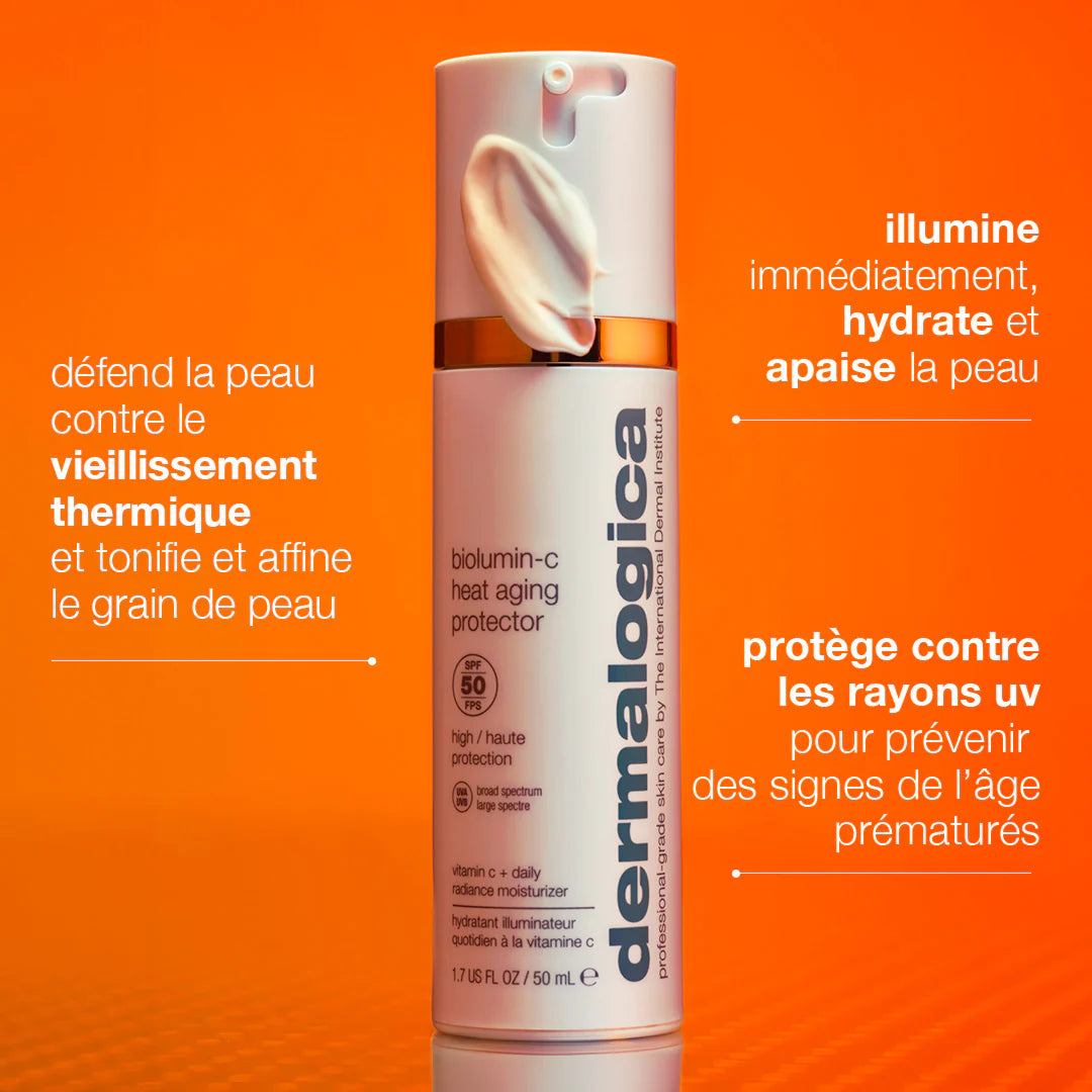 Biolumin-C Heat Aging Protector SPF 50 – Protection solaire SPF 50 à la vitamine C Dermalogica