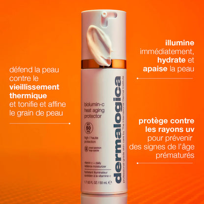 Biolumin-C Heat Aging Protector SPF 50 – Protection solaire SPF 50 à la vitamine C Dermalogica