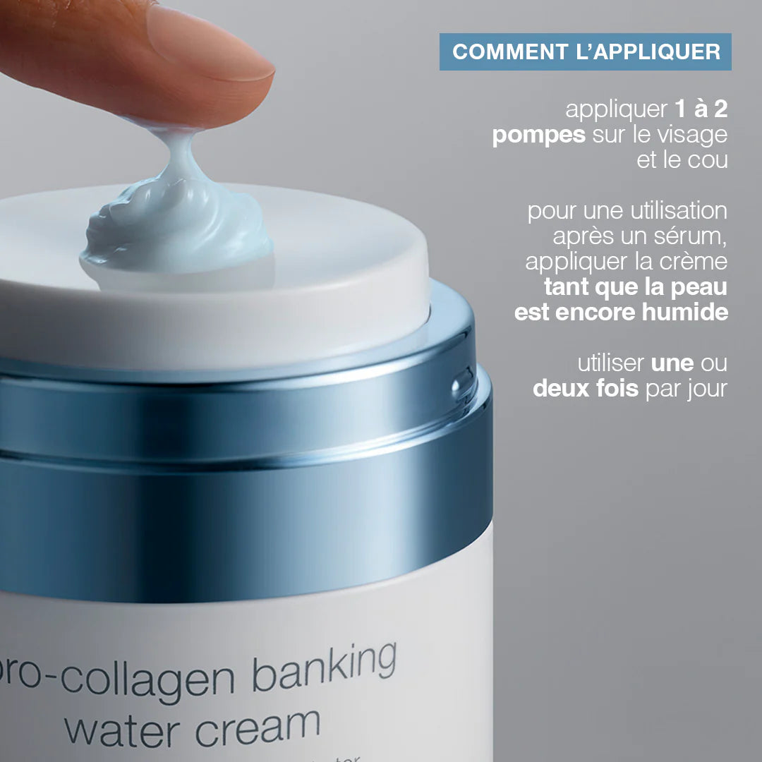 Pro-collagene Banking Water Cream - Crème hydratante repulpante Marine Lemaitre Skincare