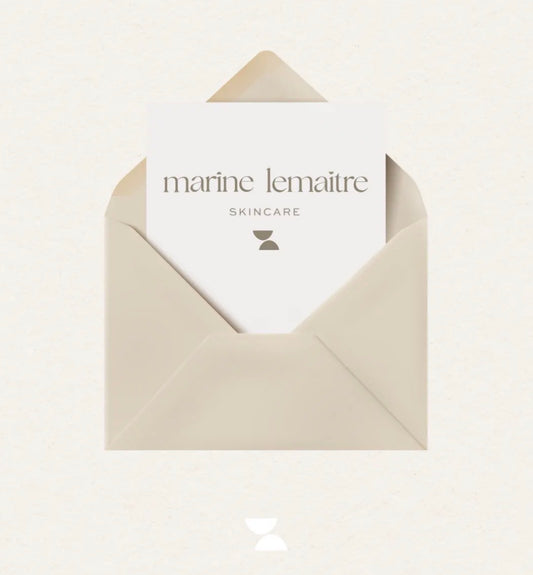 Carte cadeau papier (Envoi postal) Marine Lemaitre Skincare