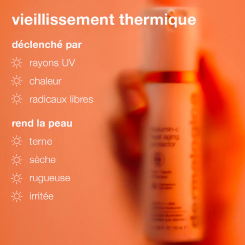 Biolumin-C Heat Aging Protector SPF 50 – Hydratant éclat et protection à la vitamine C Marine Lemaitre Skincare